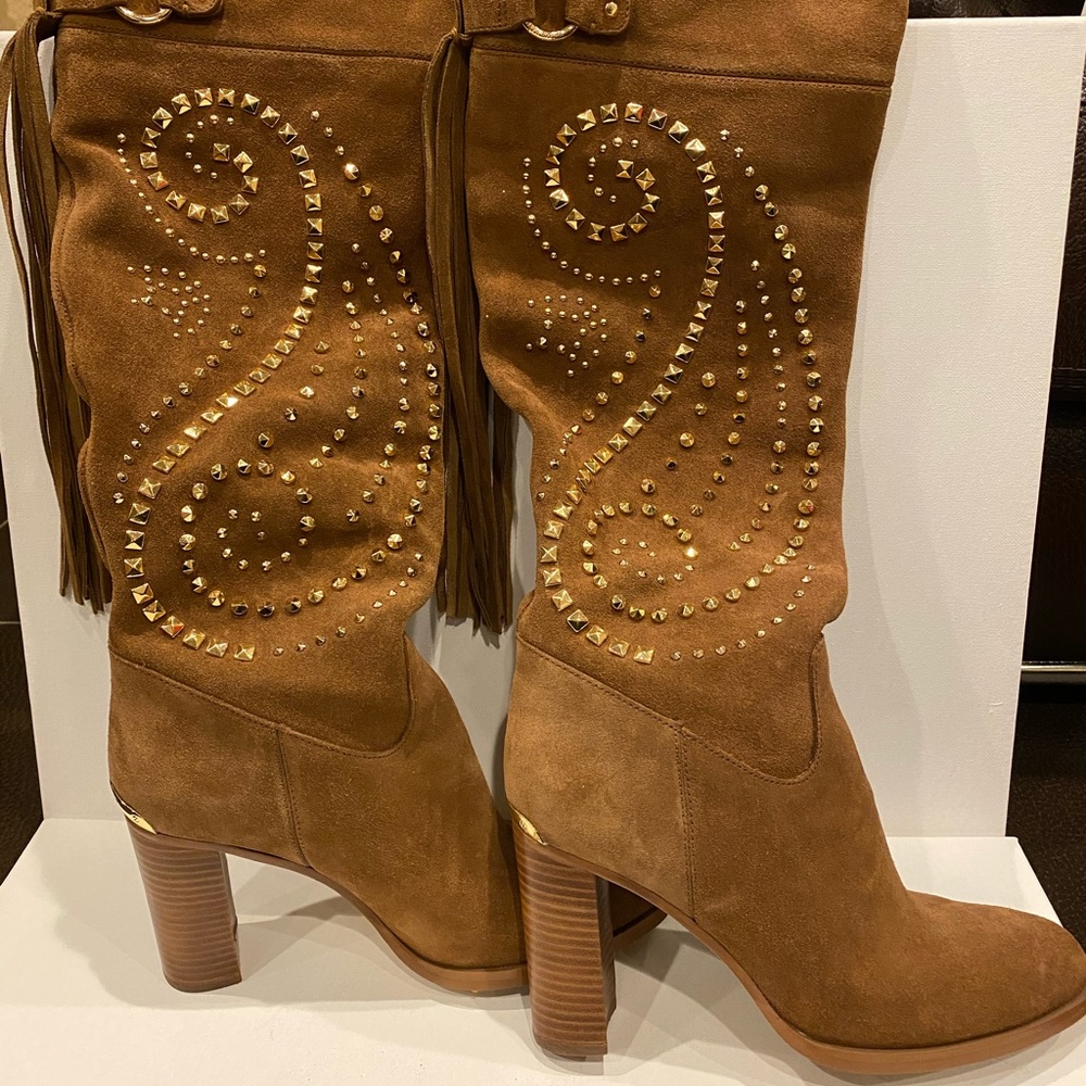 Michael Kors Knee High Studded Boots